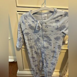 Nordstrom Light Blue Nautical Onesie 3 months
